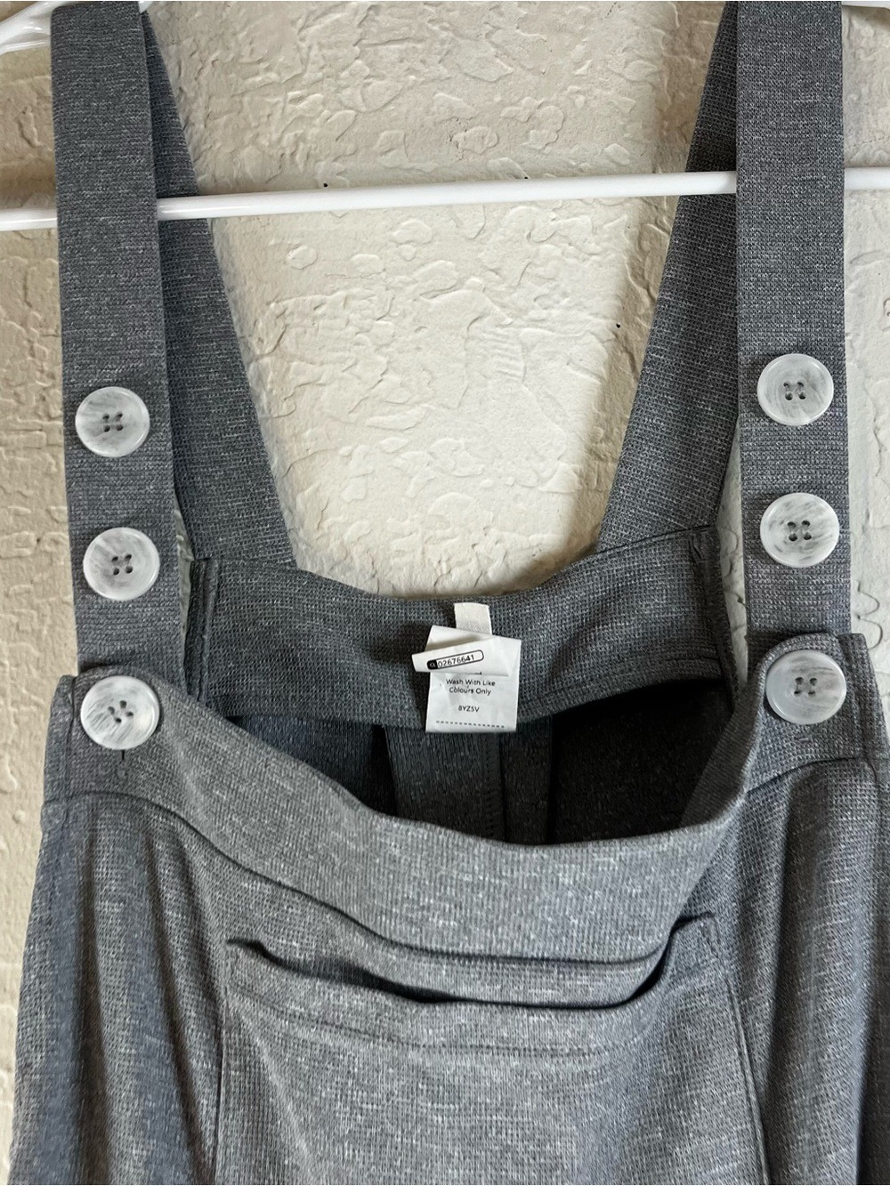 Halara Pockets Waffle Casual Jogger Overalls in Waffle Gray - Picture 8 of 14